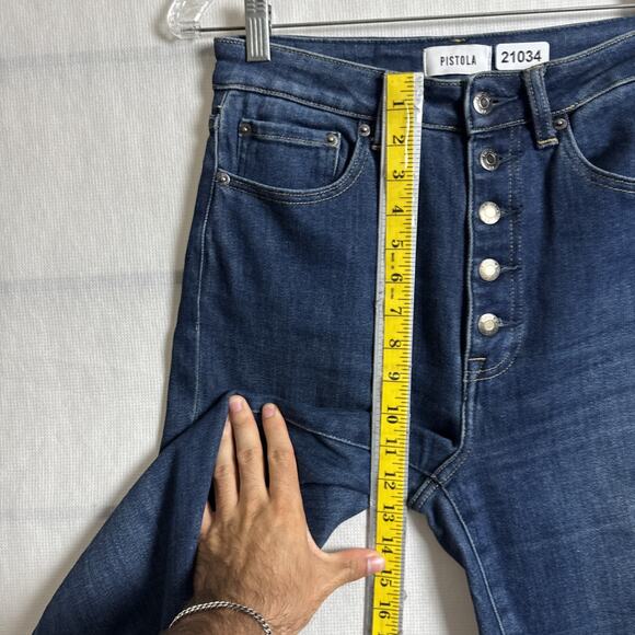 Pistola Women's Size 28 Dark Wash Stretch Denim Dana High Rise Bootcut Jeans - Picture 11 of 11